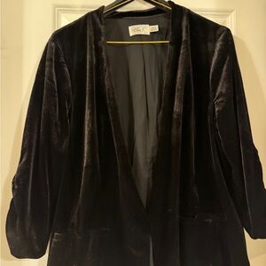 Eliza J Black Velvet Women's Blazer